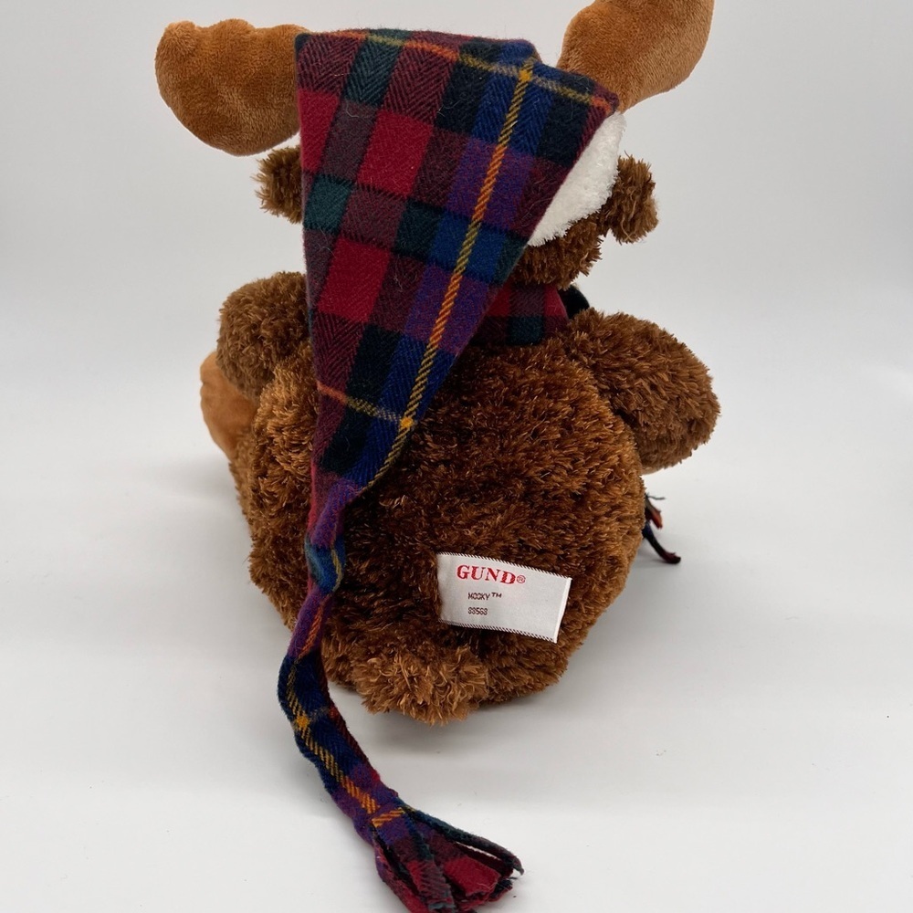 Gund Mooky Moose Winter Hat Scarf Collectible Plushie Stuffed Animal Christmas - Picture 4 of 7